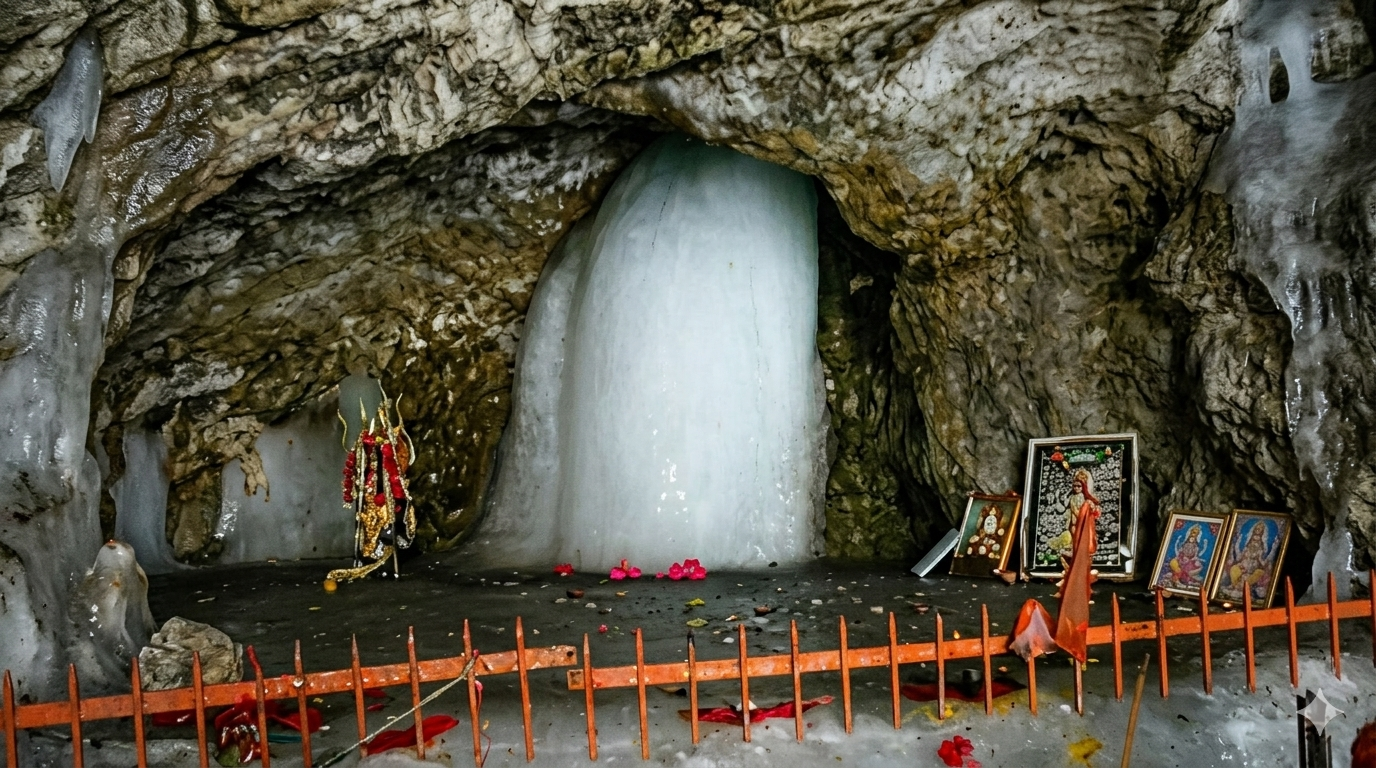 Best time to visit Vaishno Devi — pilgrims trekking the Katra to Bhawan route through pine forest